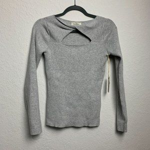 Jessica Simpson Fitted Knit Top with Cutout